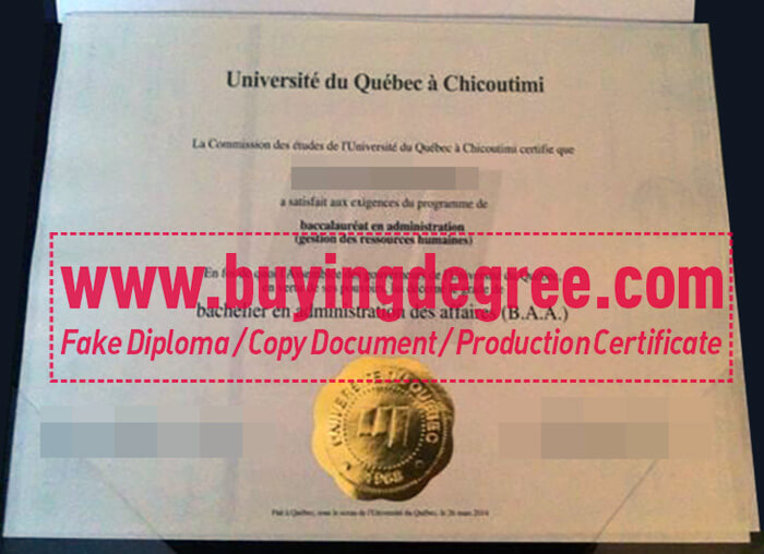 Université du Québec à Chicoutimi degree