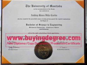 buy a fake University of Manitoba degree