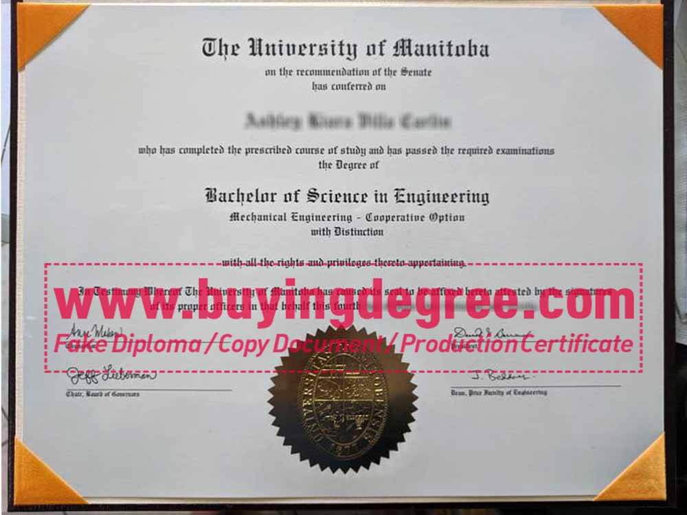 3 Steps to Purchasing the University of Manitoba degree