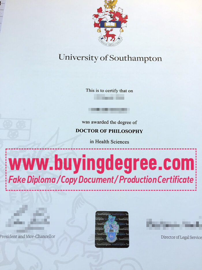the University of Southampton degree