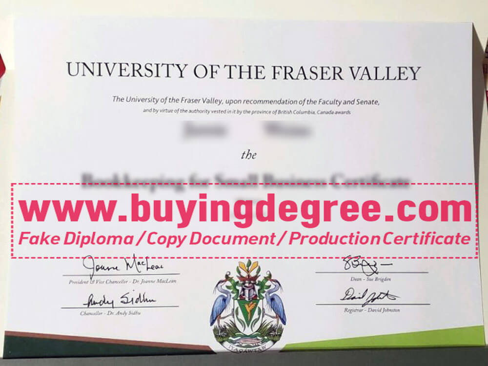 buy a fake UFV diploma in USA