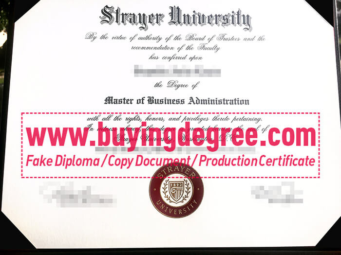 Strayer University degree