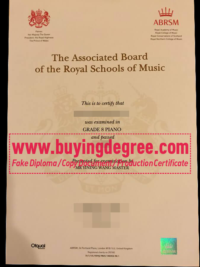 get fake ABRSM certificate online Few steps needed to get fake ABRSM certificate online