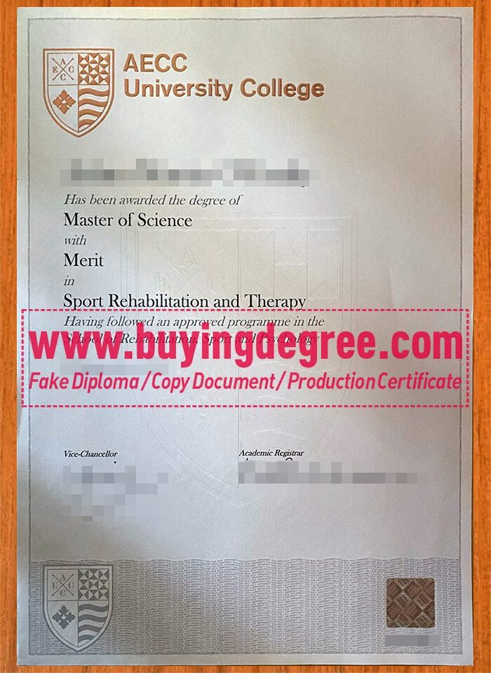 buy a fake AECC University College diploma in UK