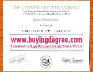 Buy a Culinary Institute of America fake degree, CIA certificate