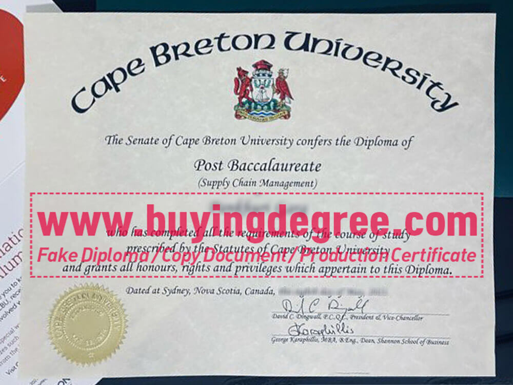 How to buy a fake Cape Breton University diploma?