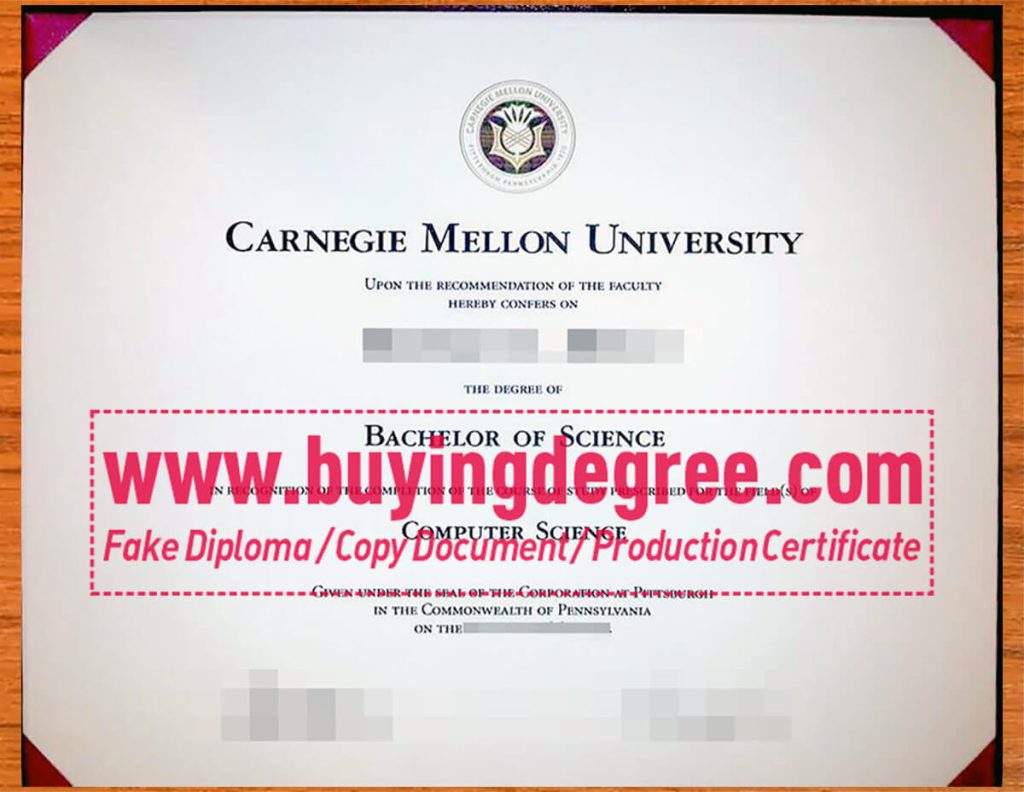 apply for a Carnegie Mellon University fake degree