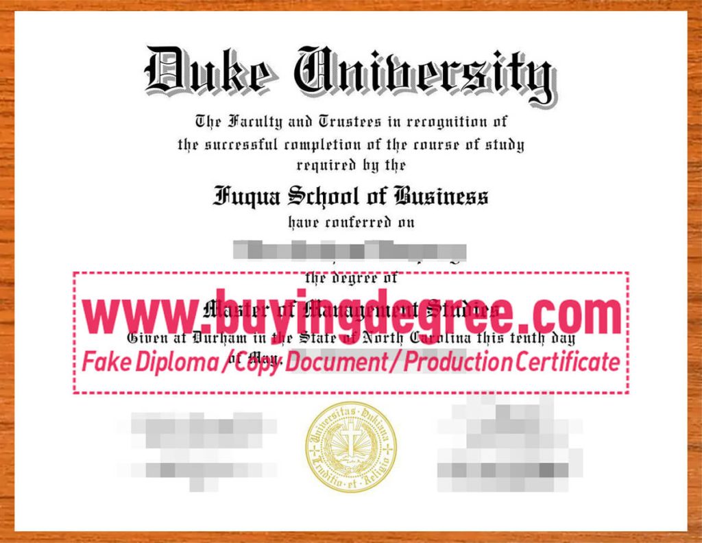 order a fake Duke University diploma