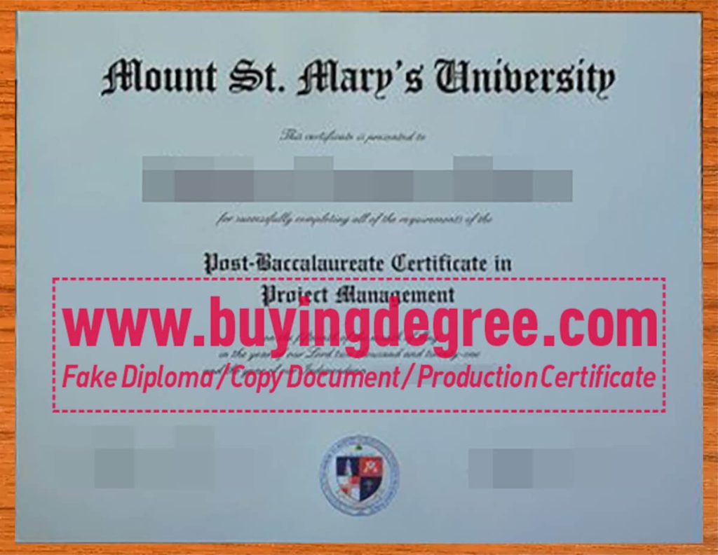 fake Mount St. Mary's University degree in Canada