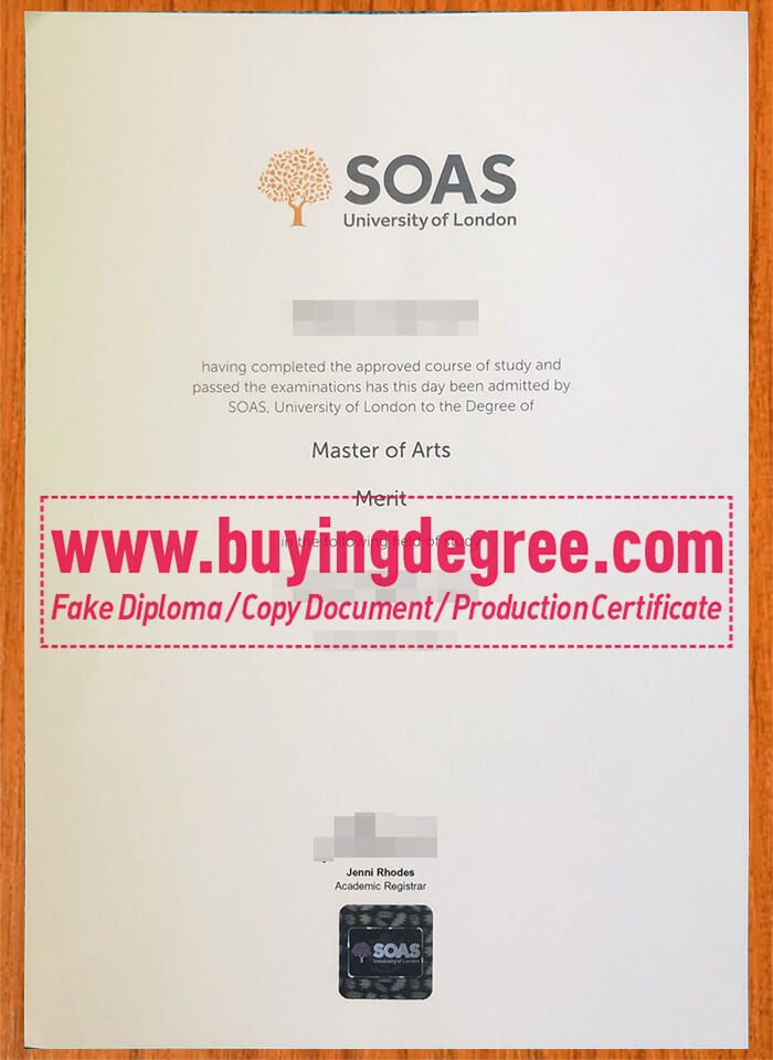 Purchase a fake SOAS University of London diploma