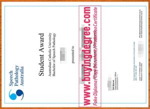 buy a fake Speech Pathology Australia degree