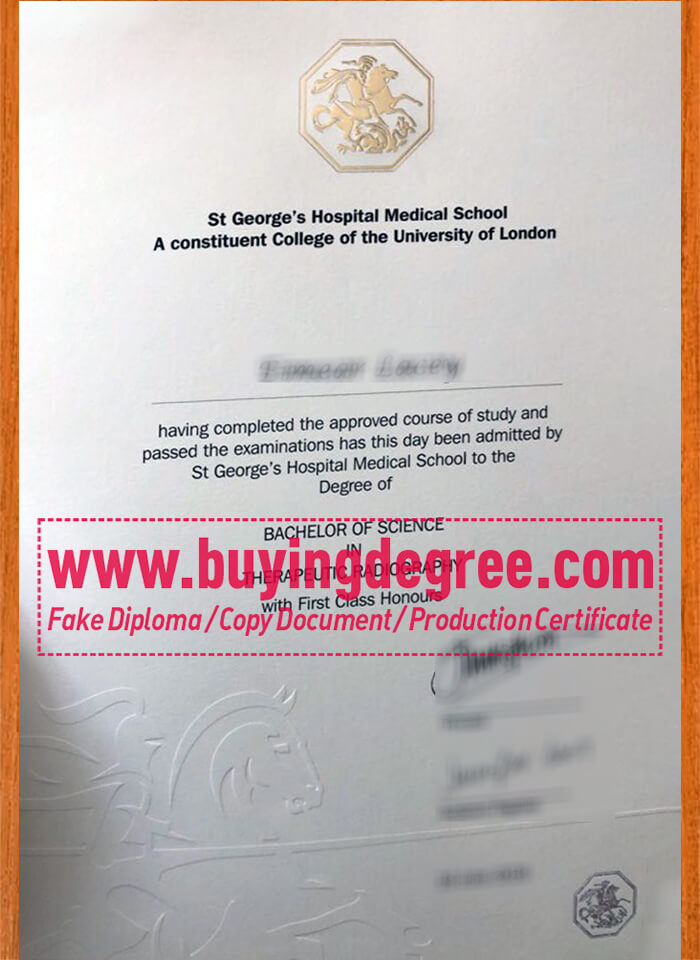 fake St George's University of London diploma Order a fake St George's, University of London diploma in UK