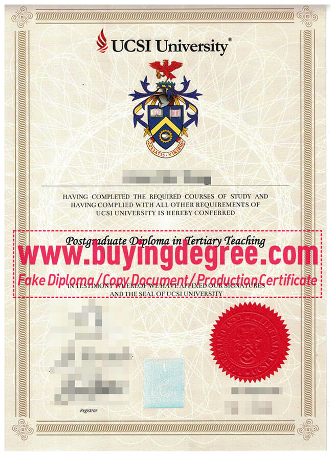 Buying a Fake UCSI University Diploma