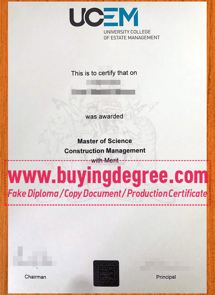 Earning a fake UCEM Degree, fake University College of Estate Management Diploma Benefits of Earning a fake UCEM Diploma