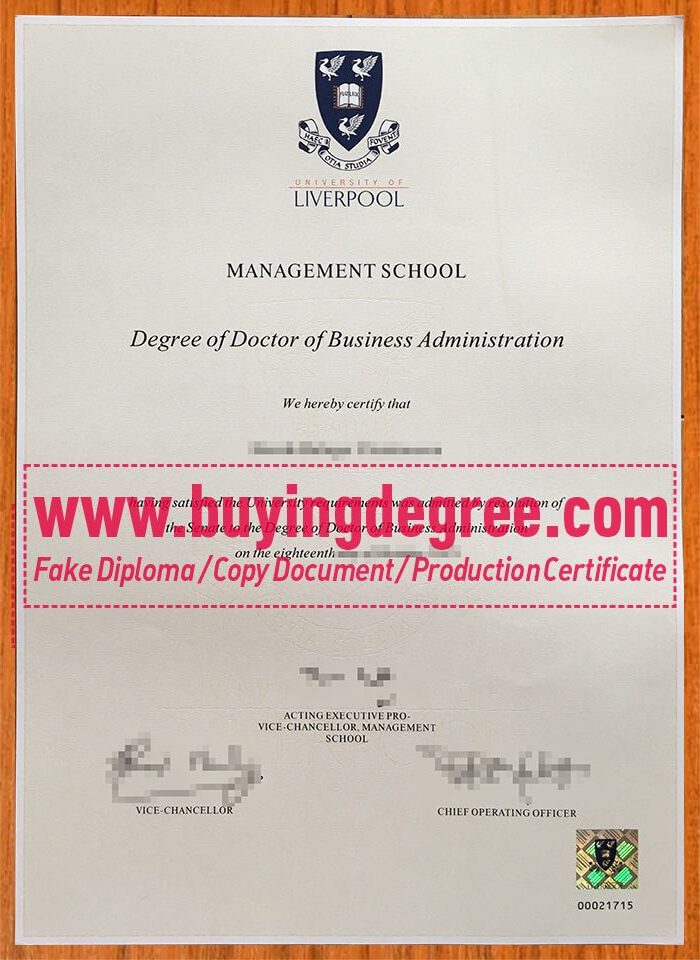 Where to buy a fake University of Liverpool degree?