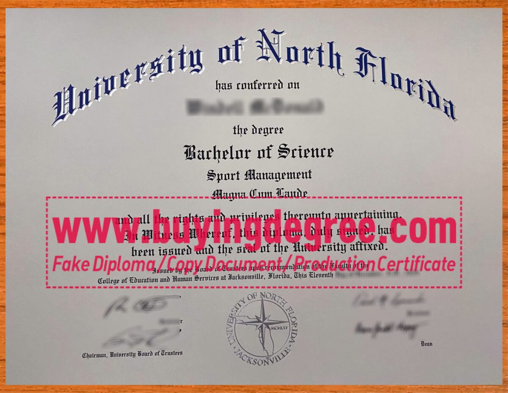 BUY University of North Florida FAKE DIPLOMA
