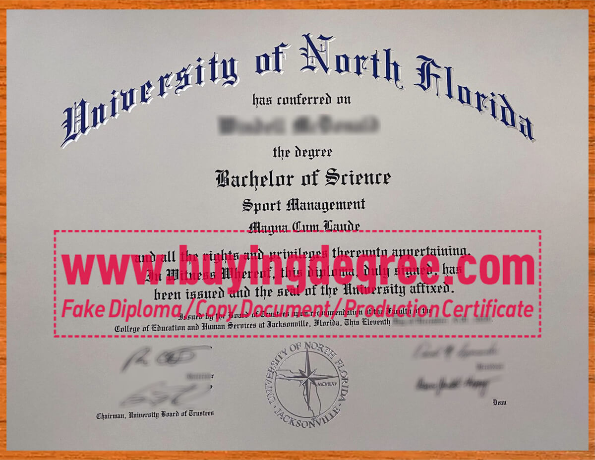 BUY University of North Florida FAKE DIPLOMA