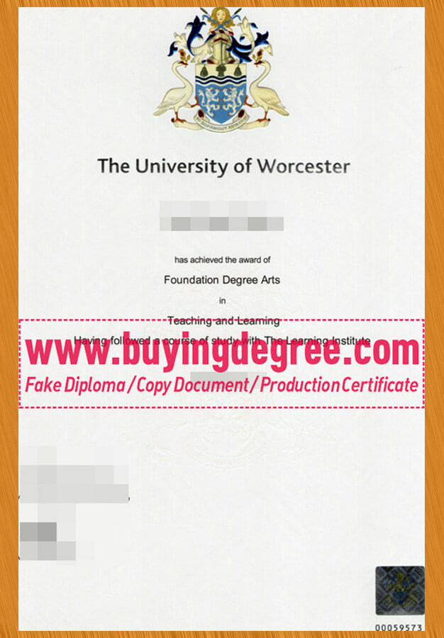 Order a fake University of Worcester degree, buy a degree UK. 