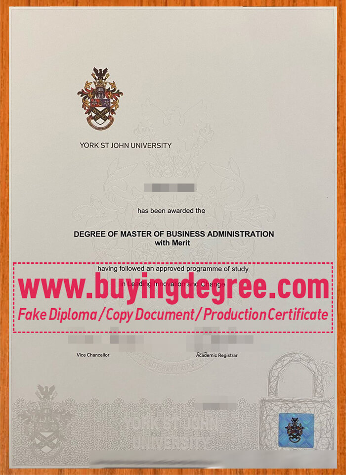 buy a fake bachelors degree from York St John University?