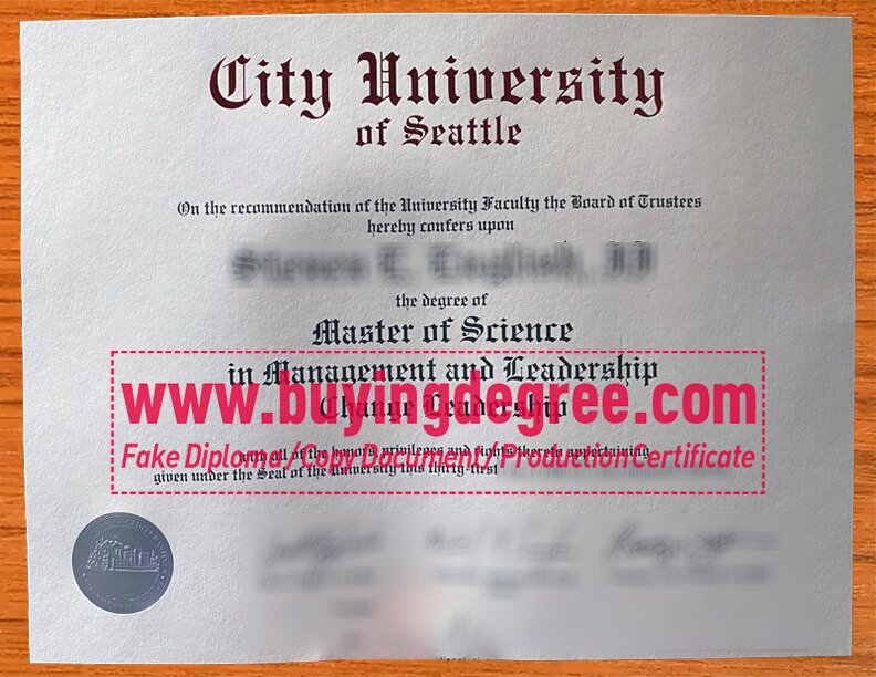 The Ultimate Secret Of Buy City University of Seattle Fake Degree certificate