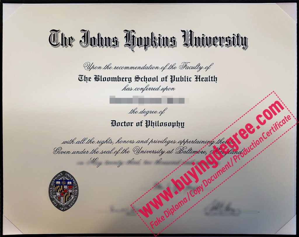 Make The Most Out Of Buy Johns Hopkins University Fake Diploma