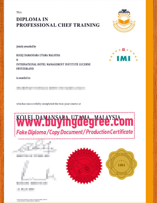 PROFESSIONAL CHEF TRAINING fake diploma from KDU MALAYSIA and IMI Buy a PROFESSIONAL CHEF TRAINING diploma from KDU MALAYSIA and IMI