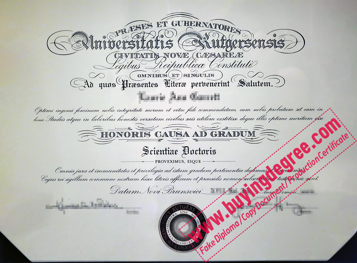 Make The Most Out Of BUY Rutgers University FAKE DIPLOMA