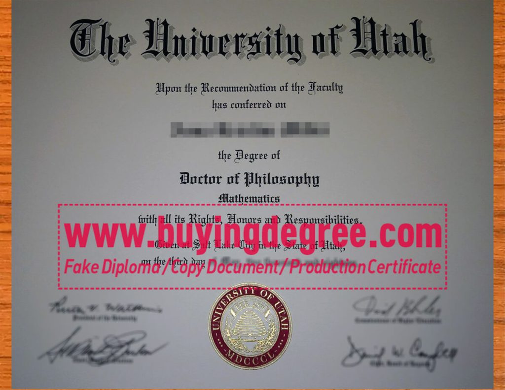 Top 3 Tips With Buy a University of Utah Fake Diploma
