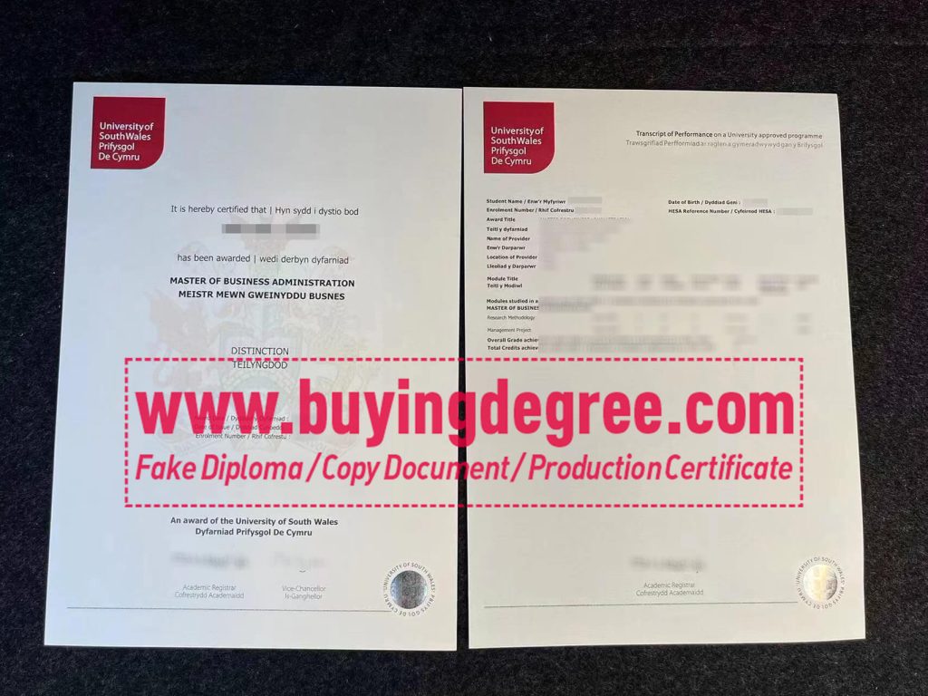 A Guide To Buy a University of South Wales Fake Diploma and transcript