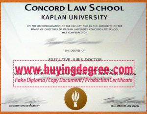 Concord Law School fake degree