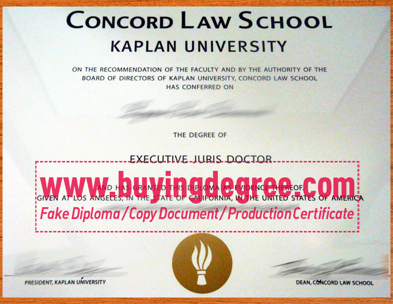 Concord Law School fake degree