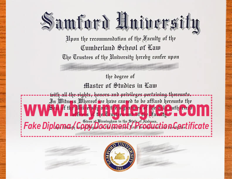 Cumberland School of Law fake diploma