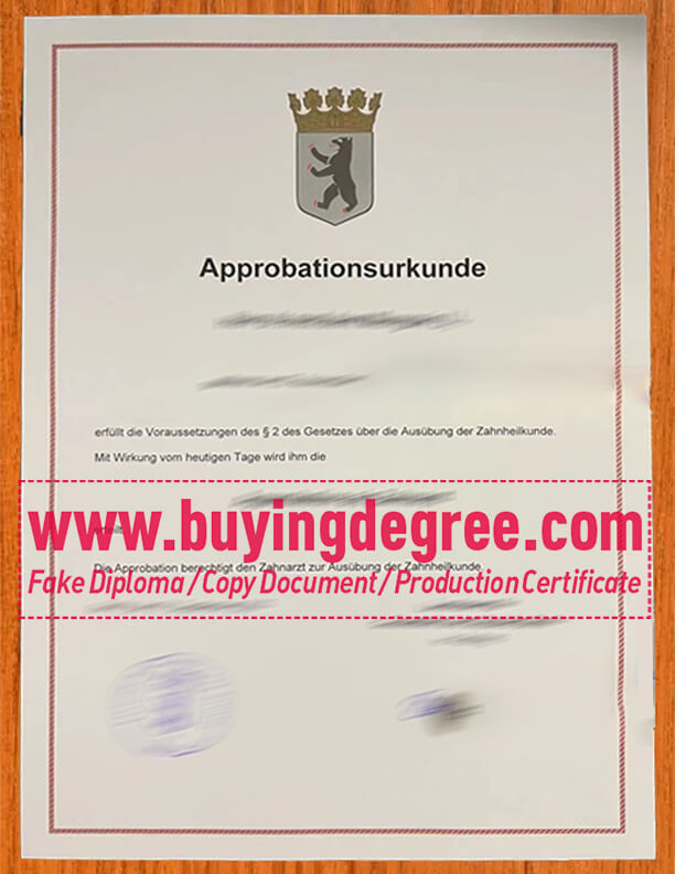 How to buy a fake Approbation als Zahnarzt, fake Approbationsurkunde certificate