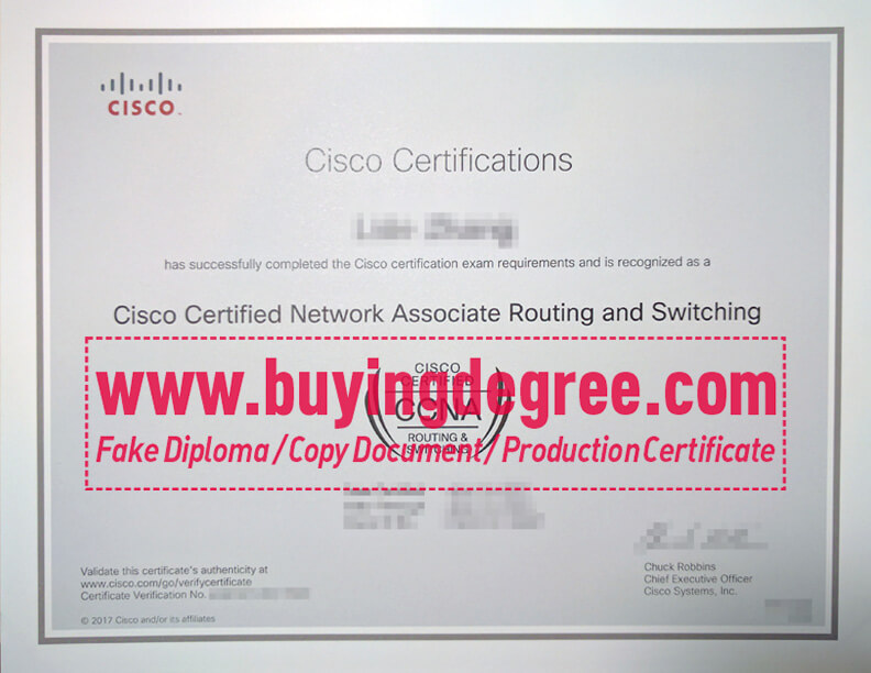 What is Cisco CCNA certification? Why buy a fake CCNA certificate
