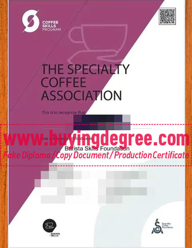 buy a fake SCA Certificate How to become a barista quickly? buy a fake SCA Certificate