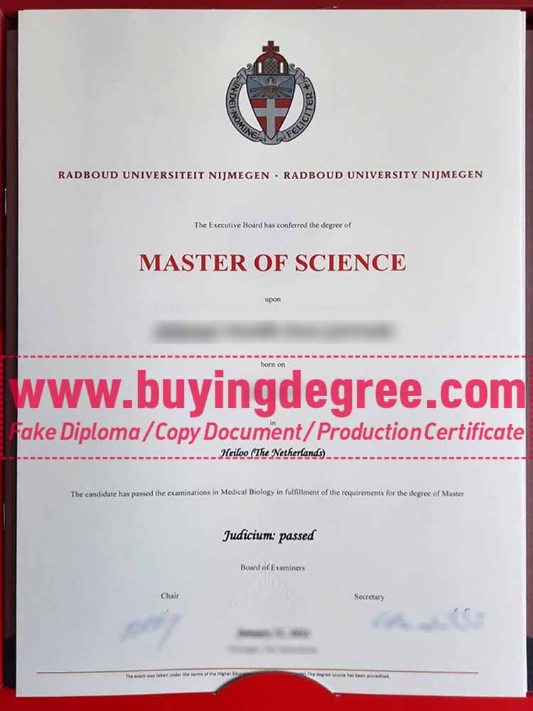 buy a fake diploma from the Radboud University Nijmegen?