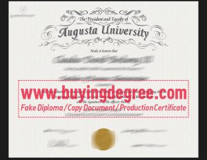 customize a fake Augusta University degree?