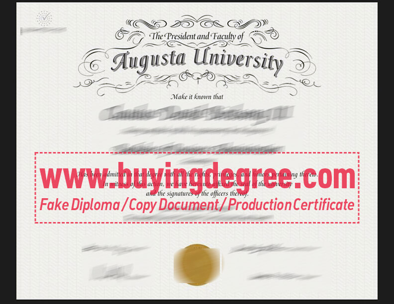How to securely customize a fake Augusta University degree?