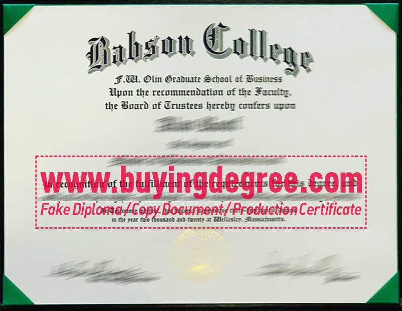 Get fake Babson College diploma to boost your job prospects?