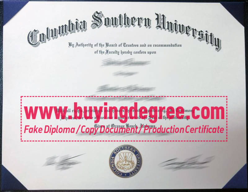 Apply Online for a Columbia Southern University Fake Diploma
