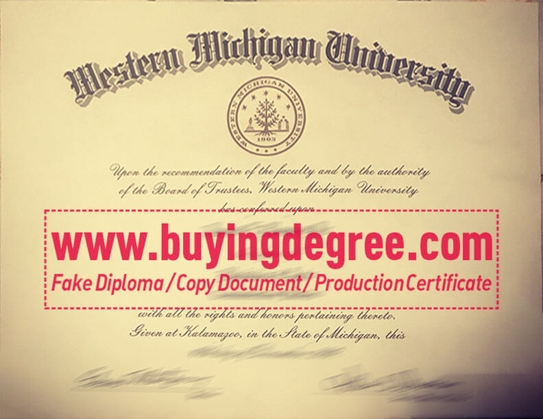 Earn a fake degree from Western Michigan University in 7 days