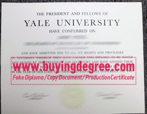 apply for a Yale University fake degree
