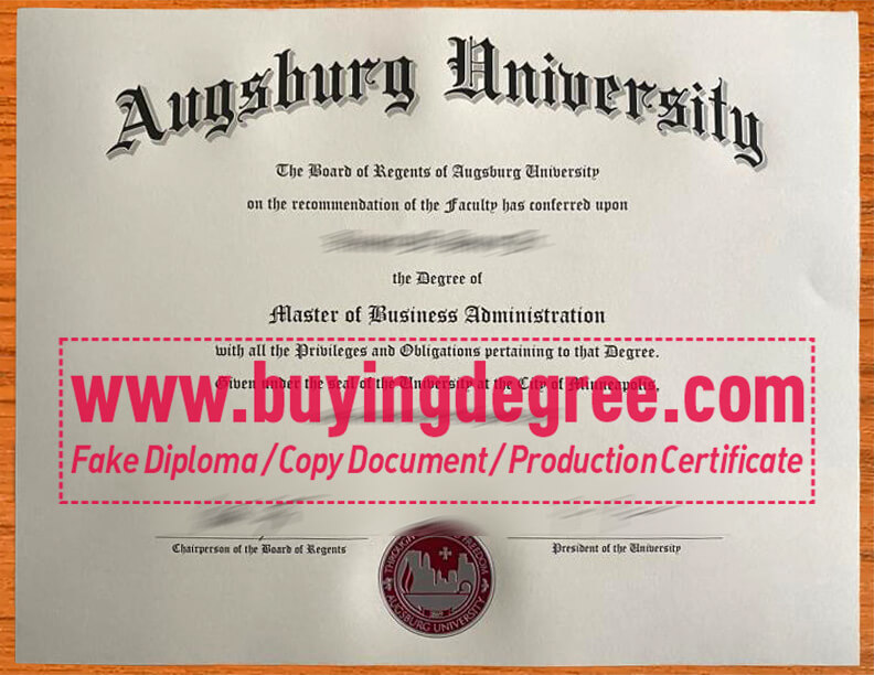 obtain an Augsburg University fake diploma