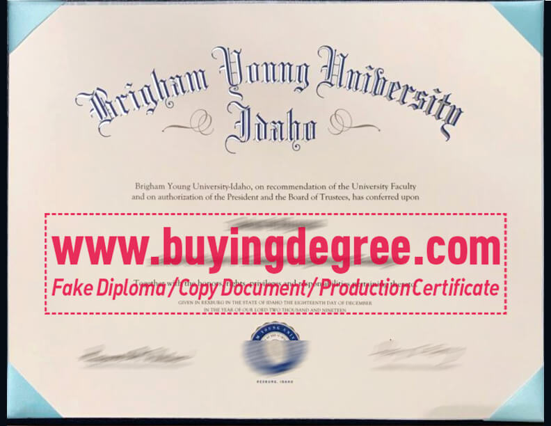 Create a fake Brigham Young University Diploma