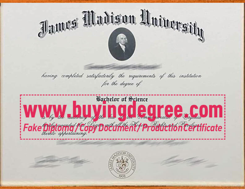 get a James Madison University fake diploma fast