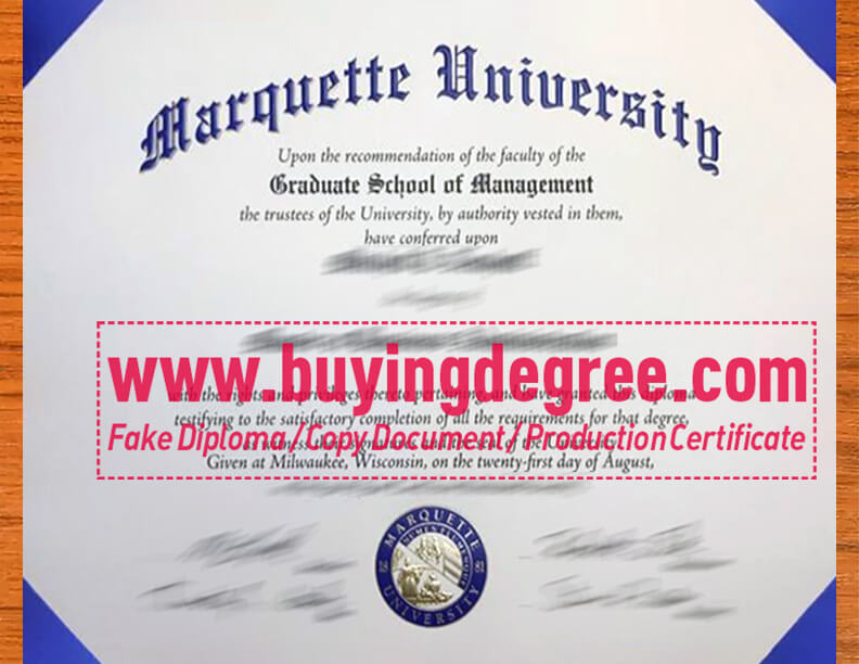 Create a Marquette University Fake Diploma