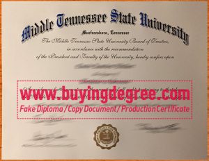 Get a Middle Tennessee State University diploma, fake MTSU degree