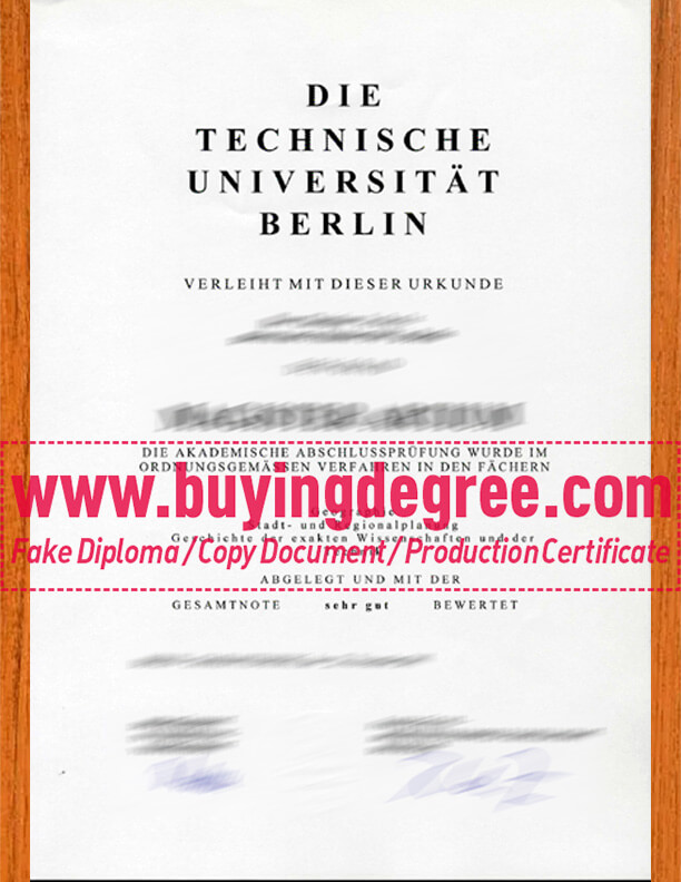 buy a fake Technische Universität Berlin certificate