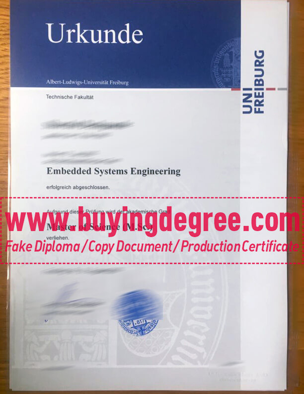 Create Fake University of Freiburg Diploma in Germany