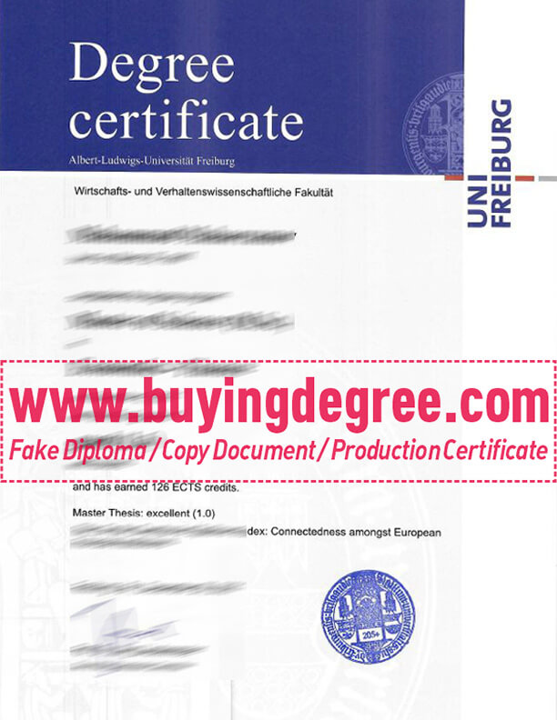 How to get a fake Uni Freiburg degree